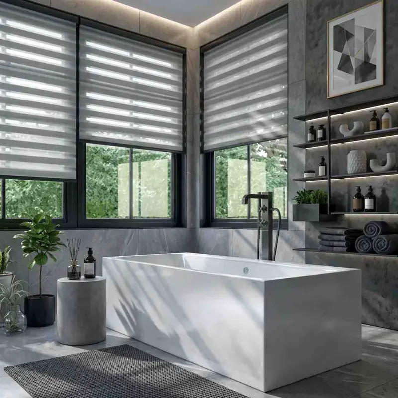 بلايند الحمامات fitted in a Dubai home