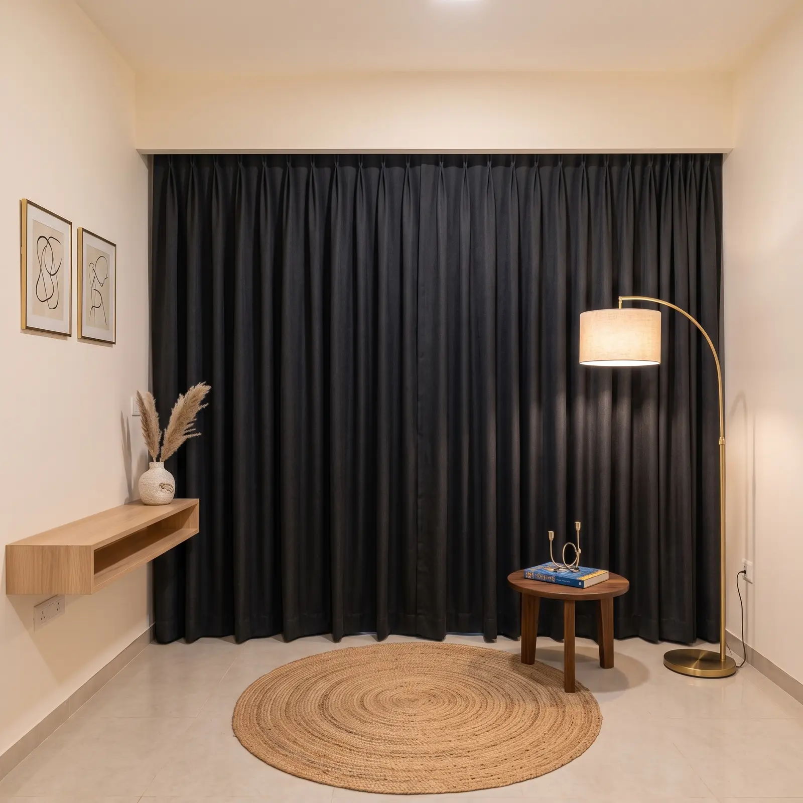 Blackout Curtains fitted in a Dubai home
