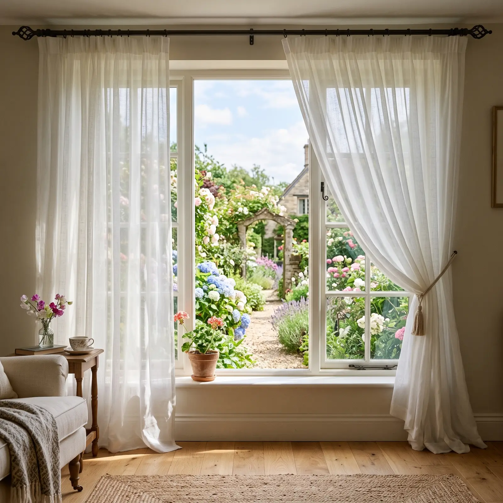 Chiffon Curtains in Jumeirah Beach Residence