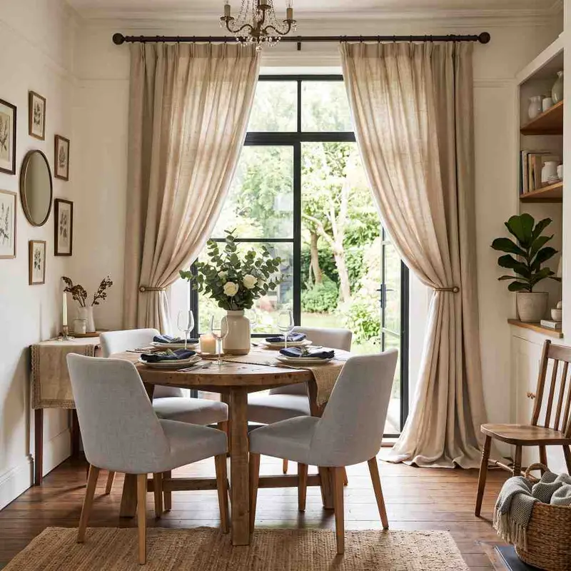 Dining room roman blinds in DIFC