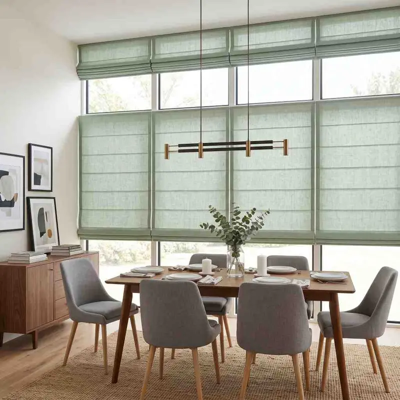 Dining room roman blinds in Masdar City