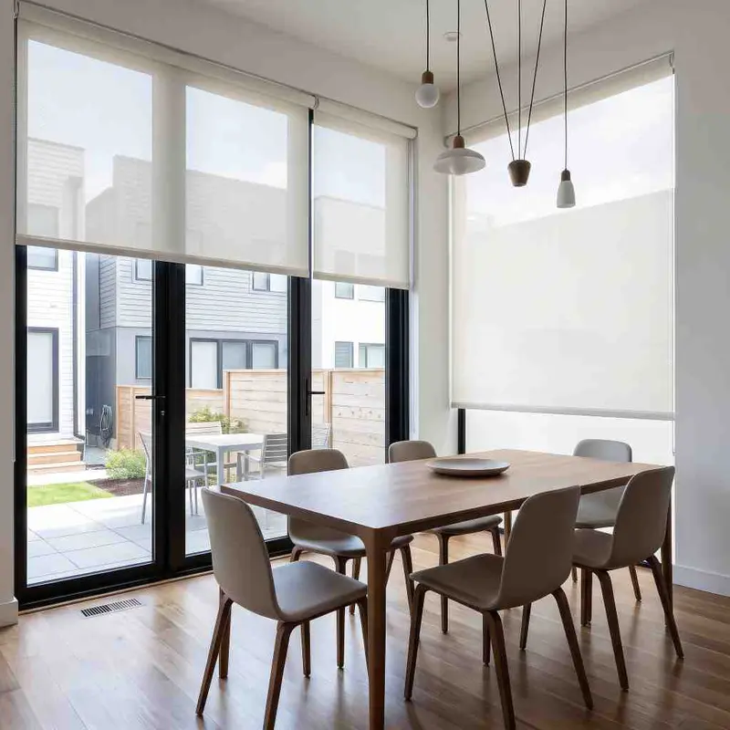 Dining room sunscreen curtains and blinds in Dubai South