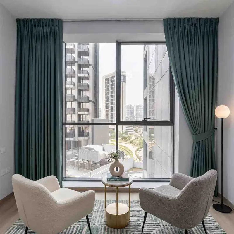 Double Pinch Pleat Curtains in Al Barsha South