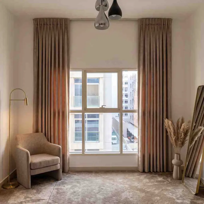 Double Pinch Pleat Curtains in Wadi Al Safa