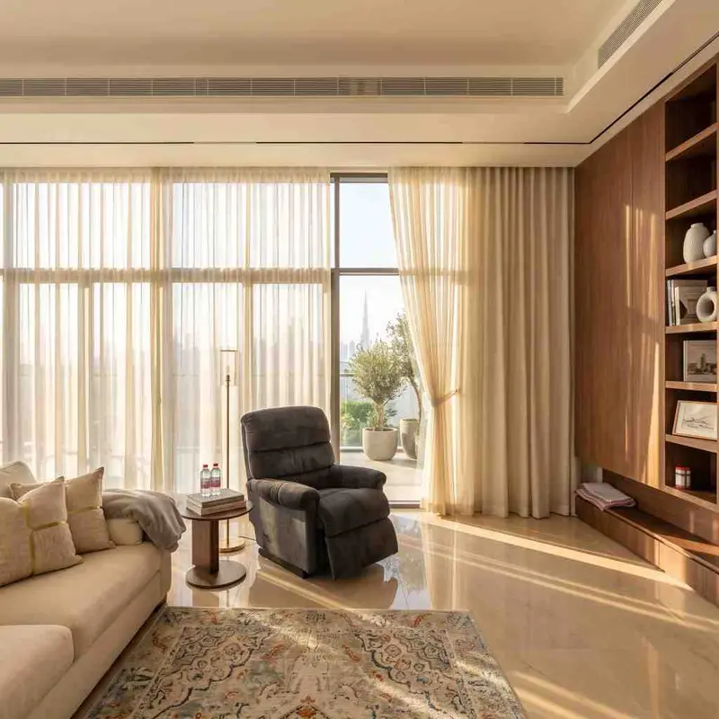 Living Room Curtains in Dubai