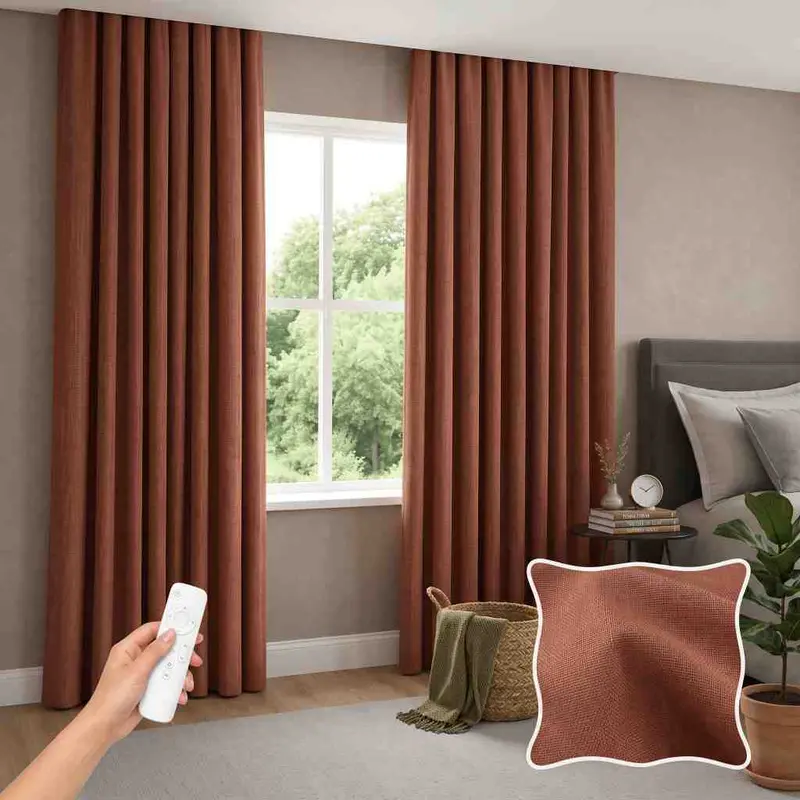 Motorized sheer curtains