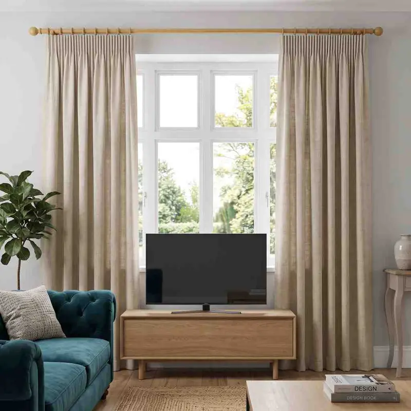 Pencil Pleat Curtains fitted in a Dubai home