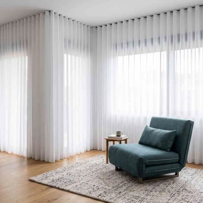 Sheer Curtains fitted in a Dubai home