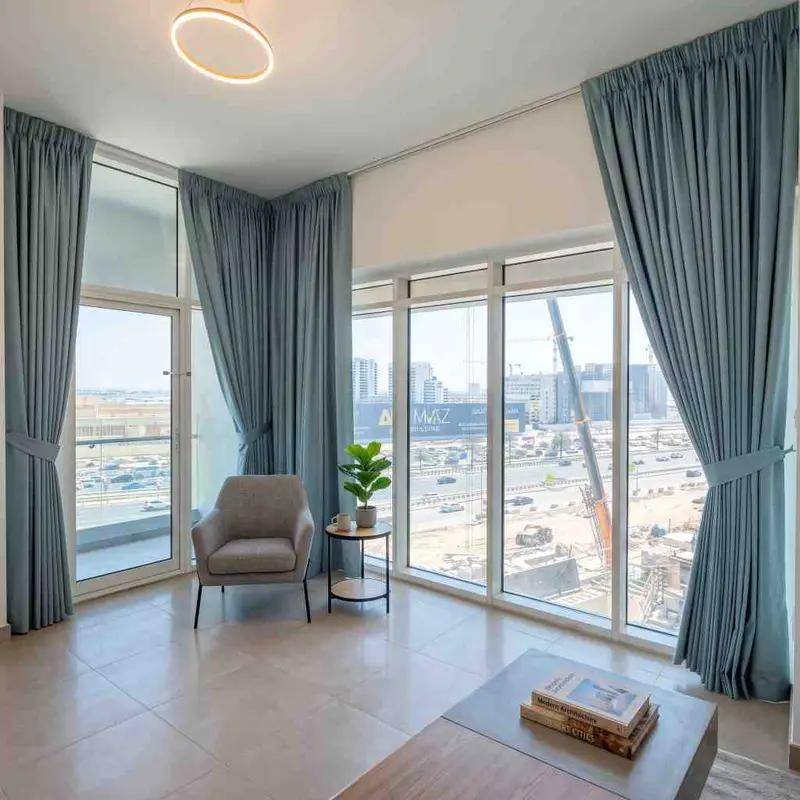 Triple Pinch Pleat Curtains in Dubai Marina