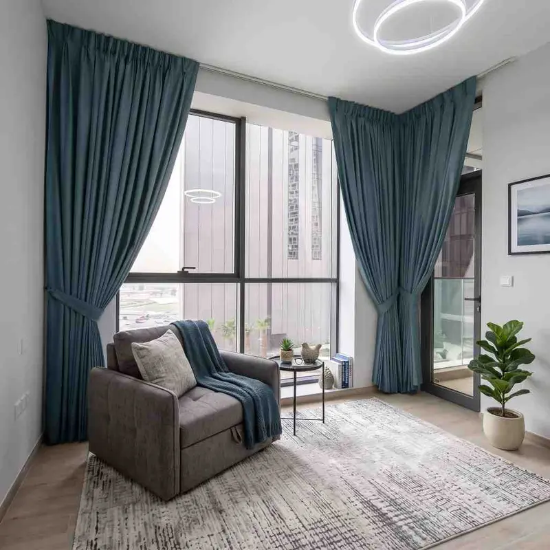 Triple Pinch Pleat Curtains in Jumeirah Lakes Towers