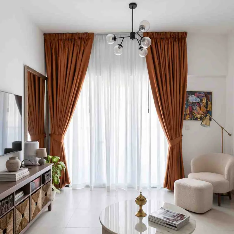 Triple Pinch Pleat Curtains in Palm Jumeirah