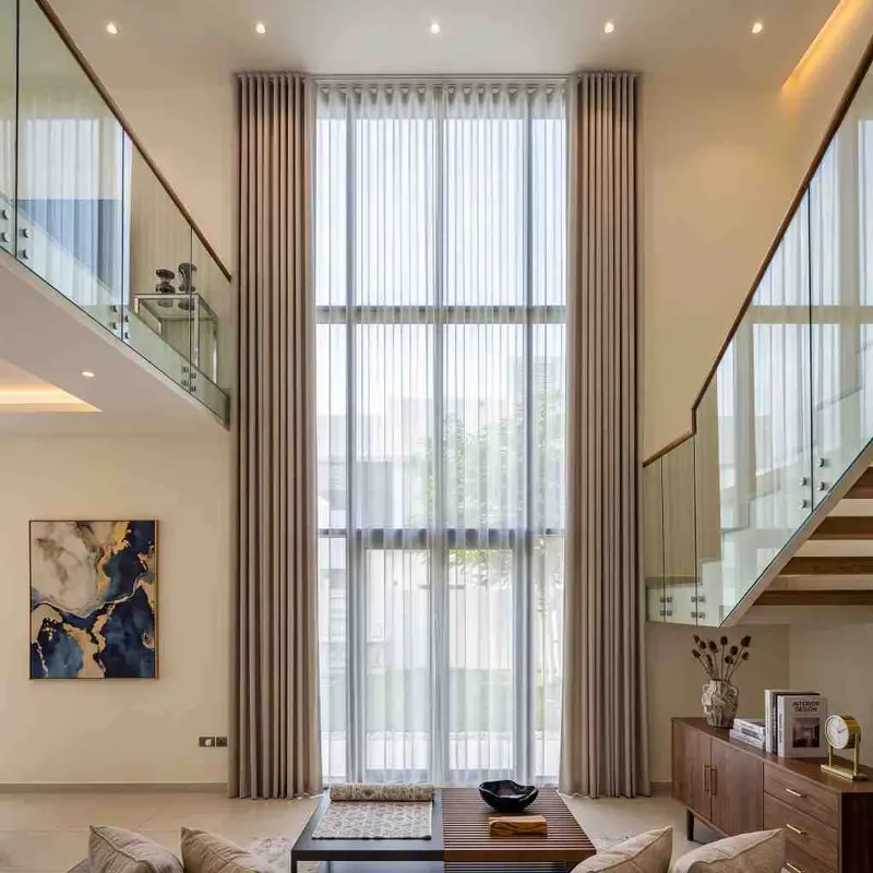 Wave Curtains fitted in a Dubai home