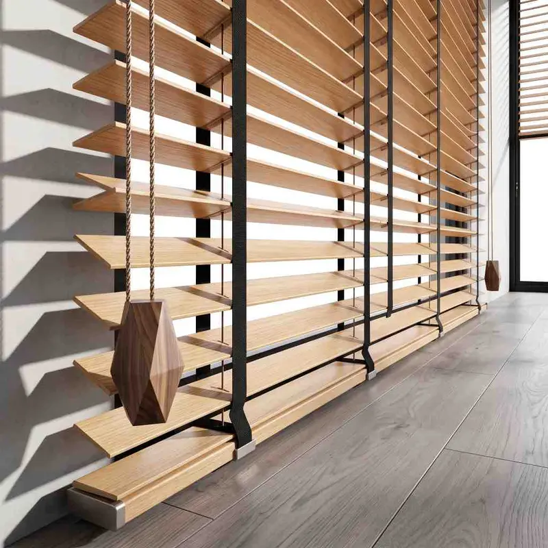Wood Venetian Blinds installation, image 8